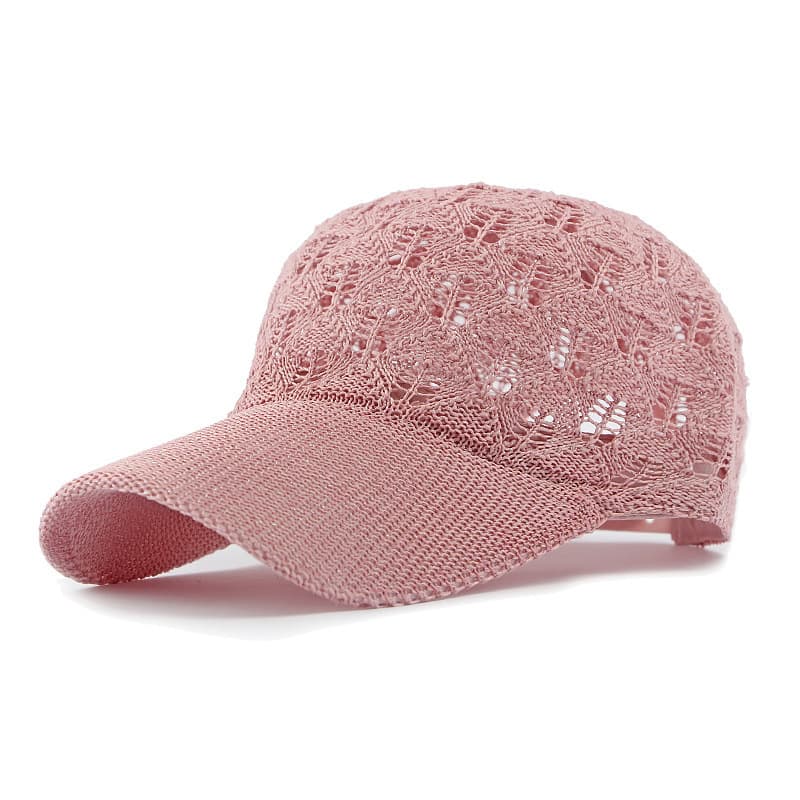 New Women's Single-color Knitted Mesh Reversible Casual Base
