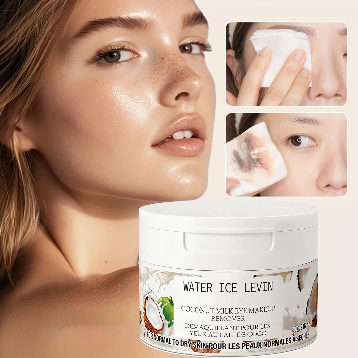 Coconut Makeup Removing Cleansing Cream For Skin Care