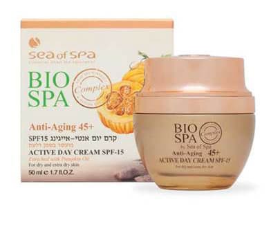 Anti Aging Day Cream Enriched with Dead Sea Minerals & Pumpk